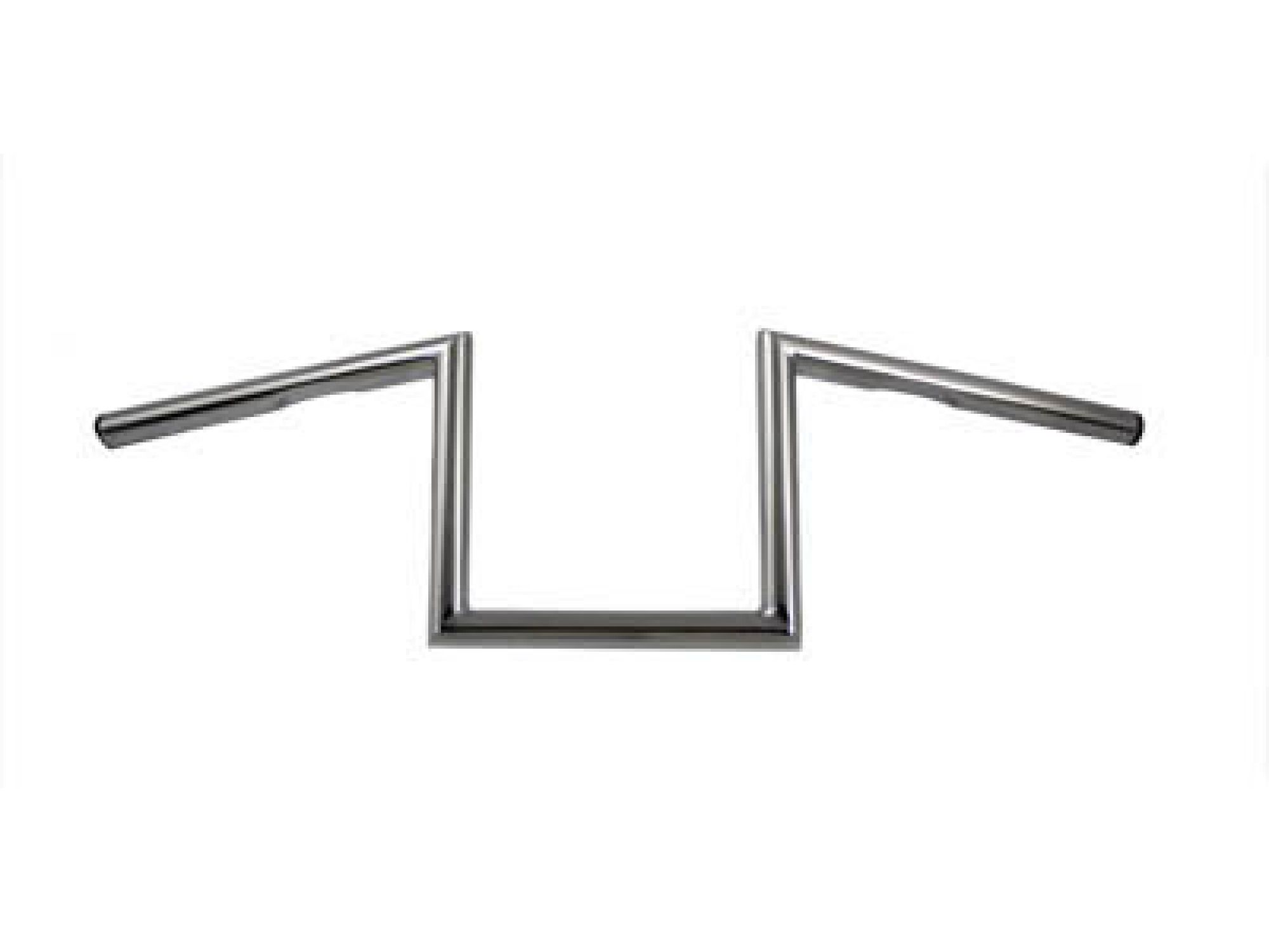 8" Z Handlebar with Indents Chrome
