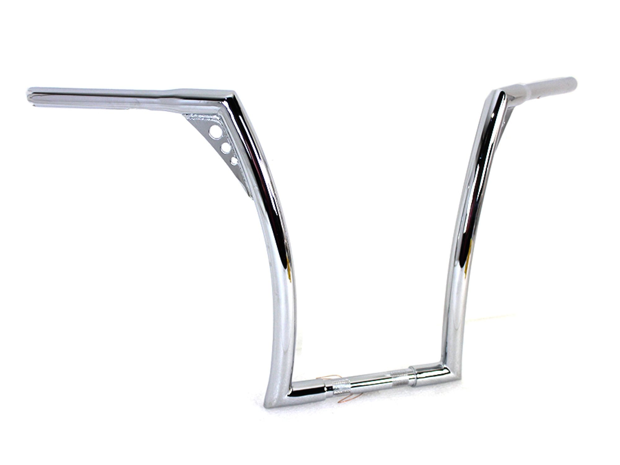 17" Chrome Z-Bar Handlebar with Indents