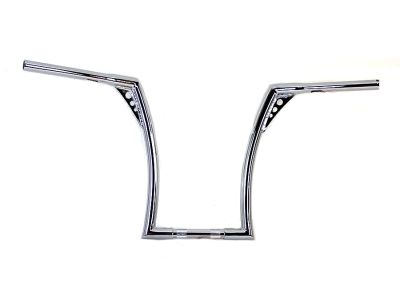 17" Chrome Z-Bar Handlebar with Indents