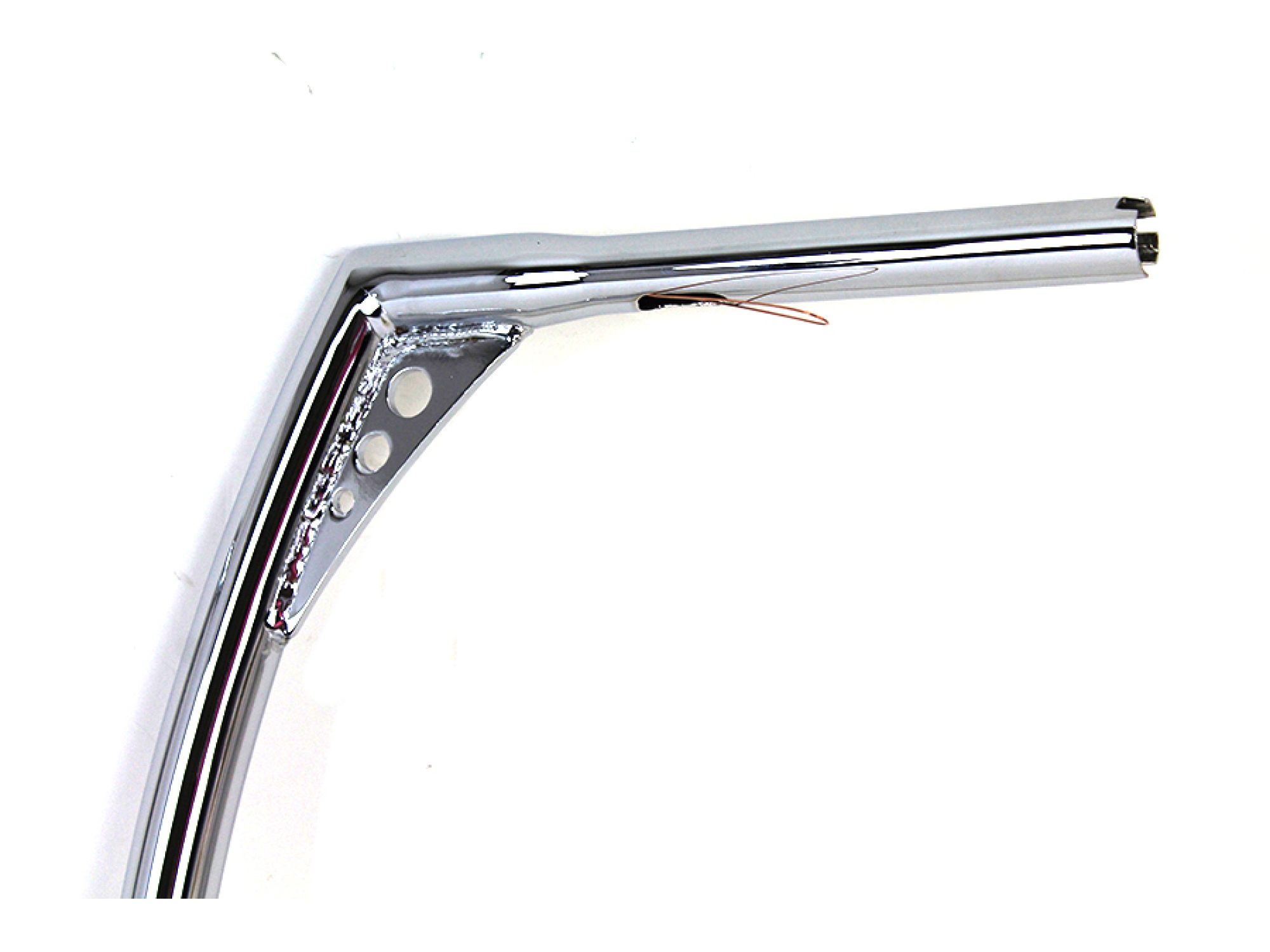 17" Chrome Z-Bar Handlebar with Indents