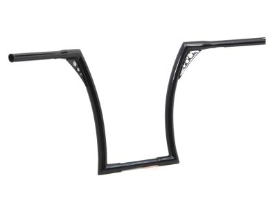 17" Black Z-Bar Handlebar with Indents