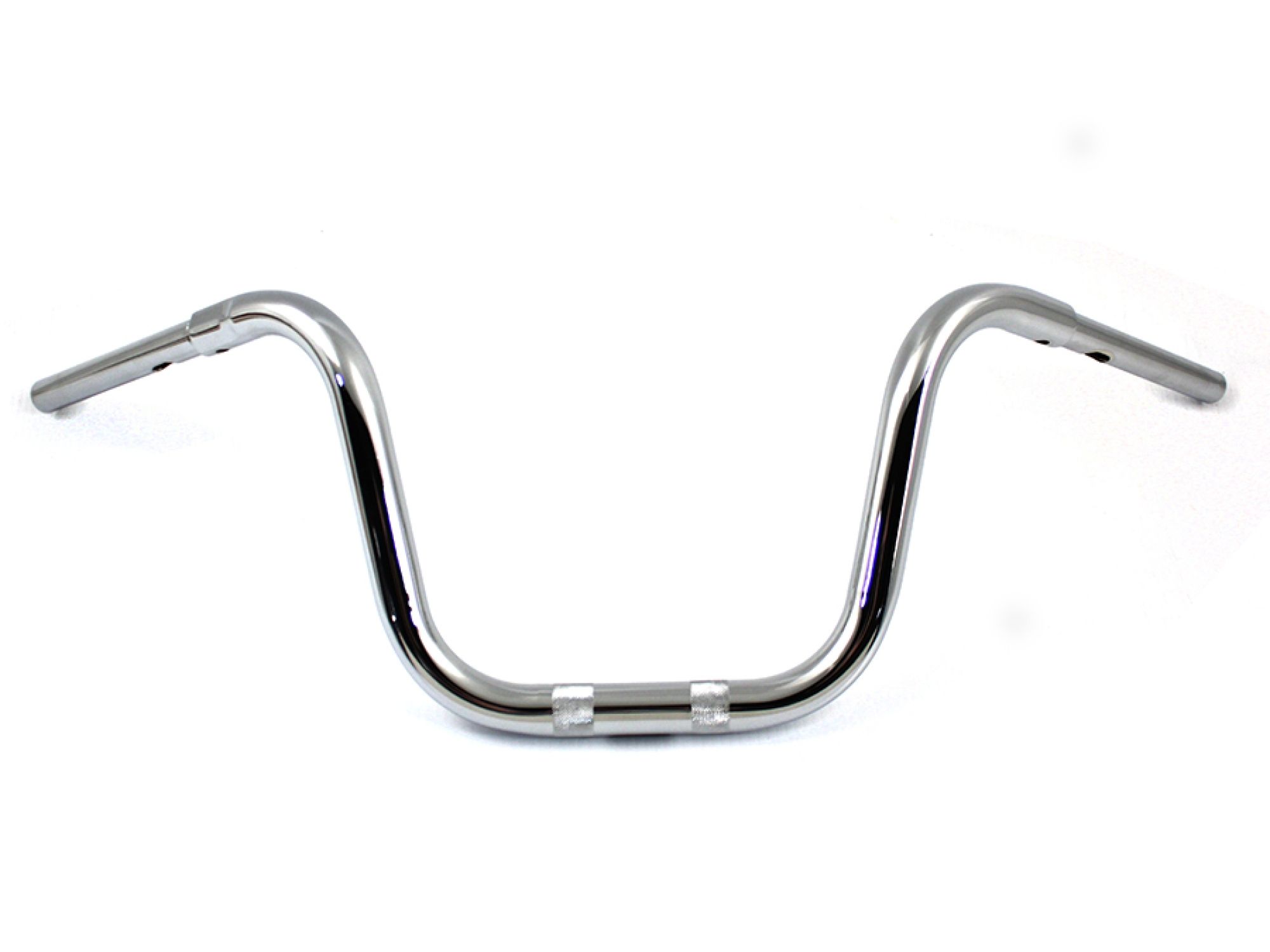 10" Mini Ape Hanger Handlebar with Indents Chrome