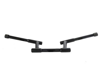 6" Z-Bar Racing Handlebar with Indents Black