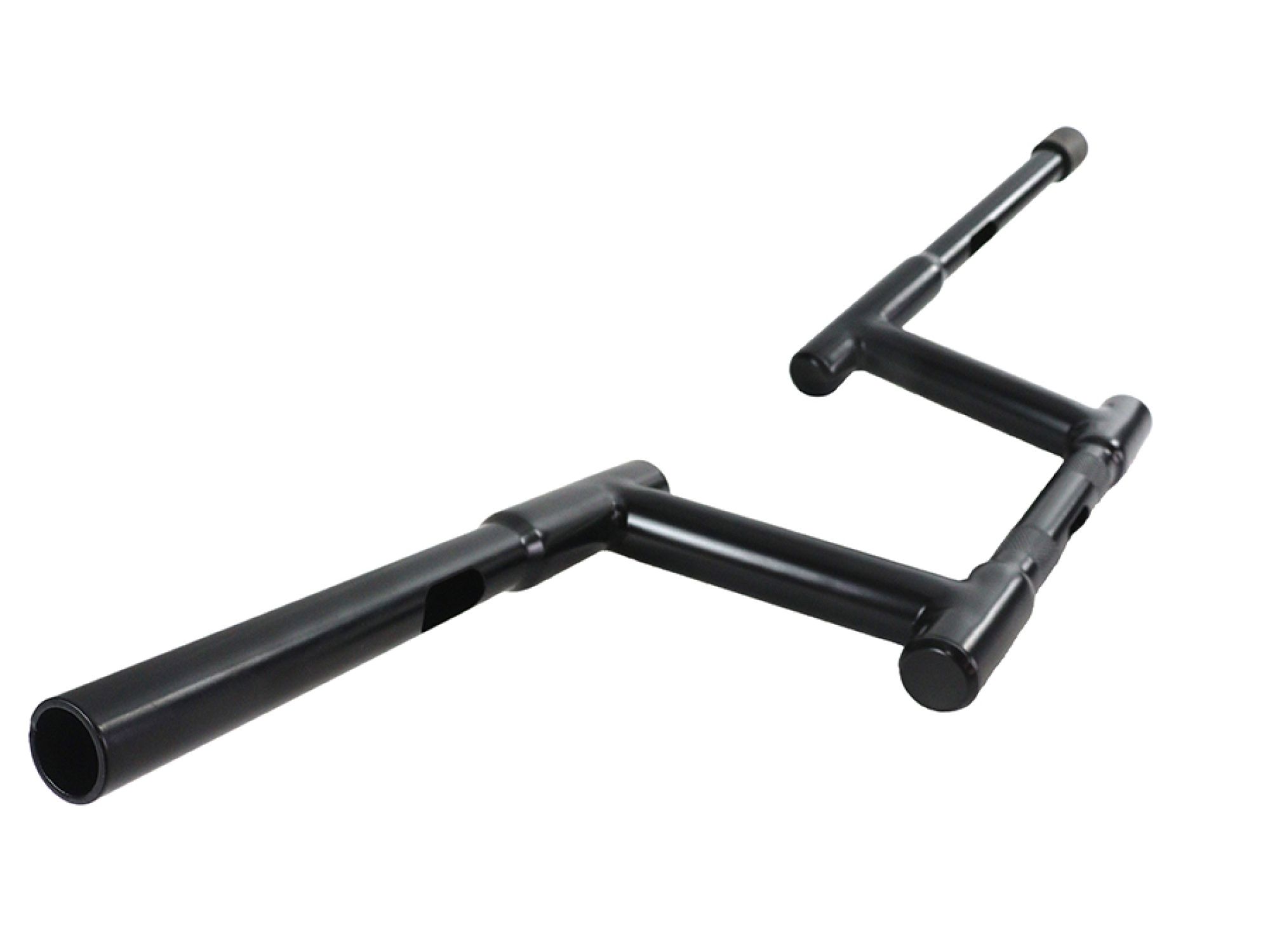 6" Z-Bar Racing Handlebar with Indents Black