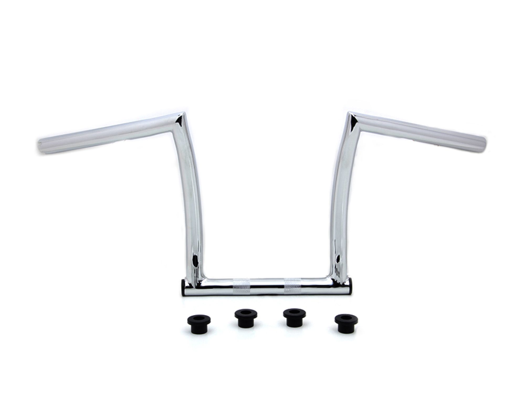 11" Chrome ChiZeled Z-Bar Handlebar with Indents