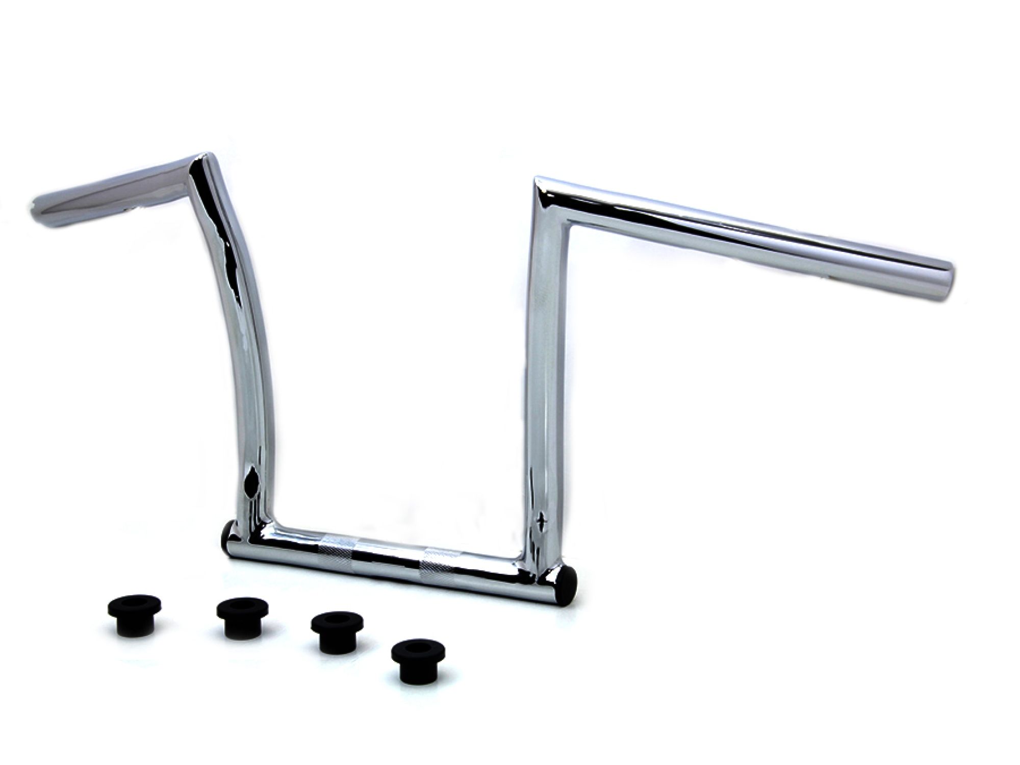 11" Chrome ChiZeled Z-Bar Handlebar with Indents