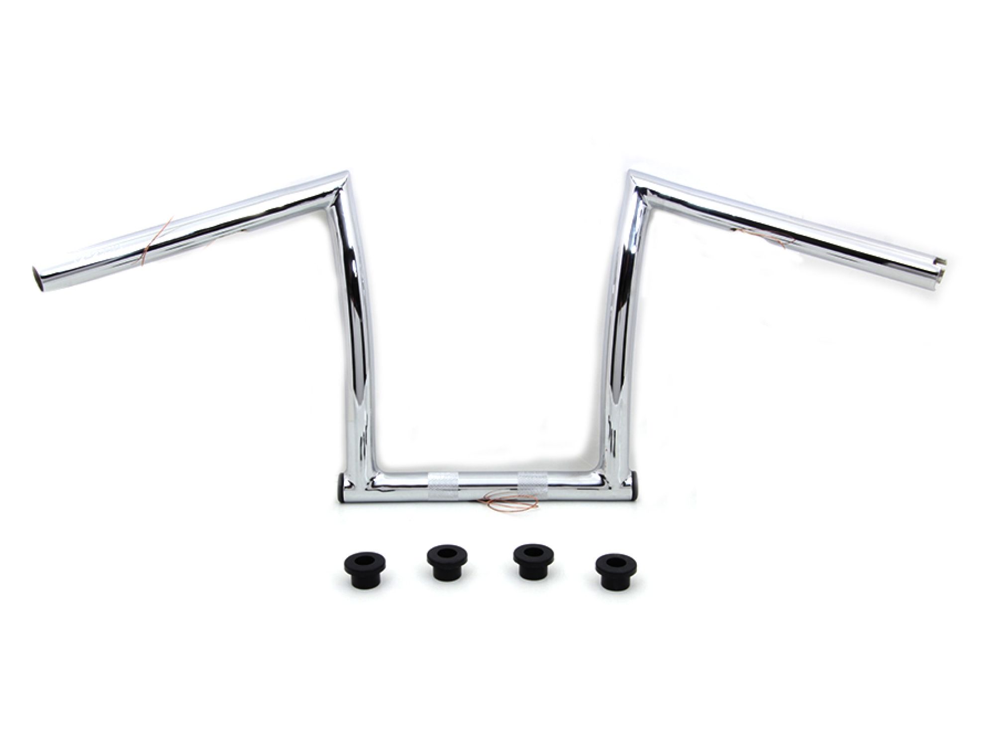 11" Chrome ChiZeled Z-Bar Handlebar with Indents