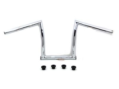 11" Chrome ChiZeled Z-Bar Handlebar with Indents