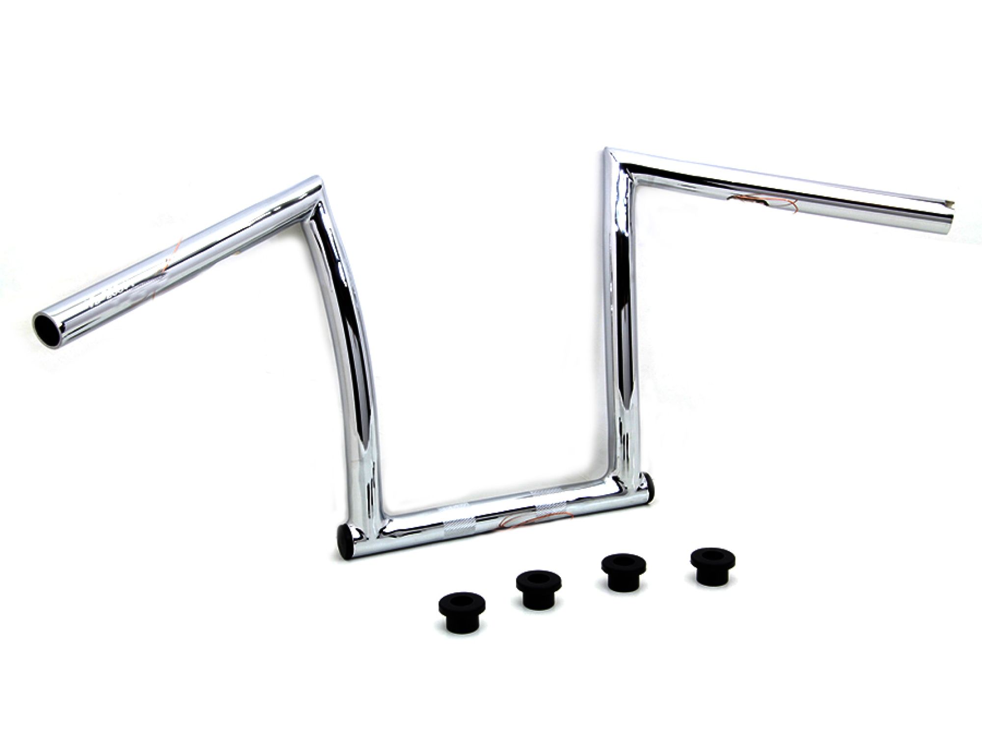11" Chrome ChiZeled Z-Bar Handlebar with Indents