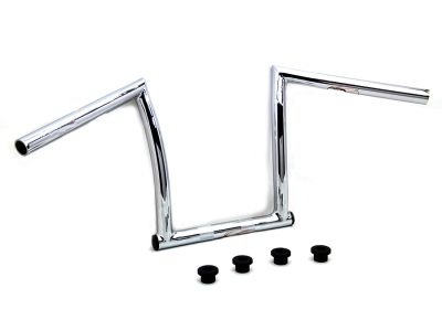 11" Chrome ChiZeled Z-Bar Handlebar with Indents