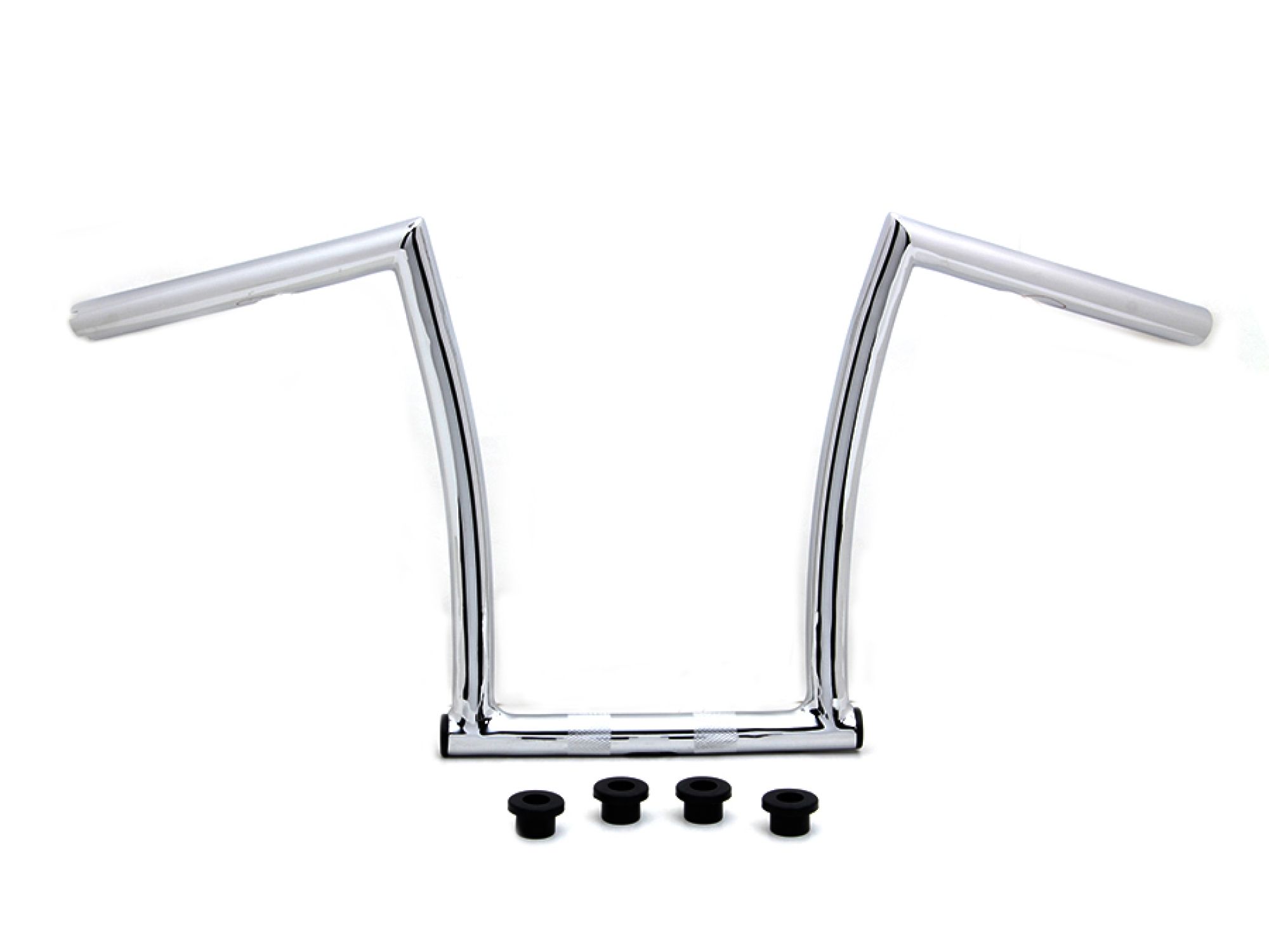 13" Chrome ChiZeled Z-Bar Handlebar with Indents