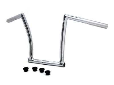 13" Chrome ChiZeled Z-Bar Handlebar with Indents