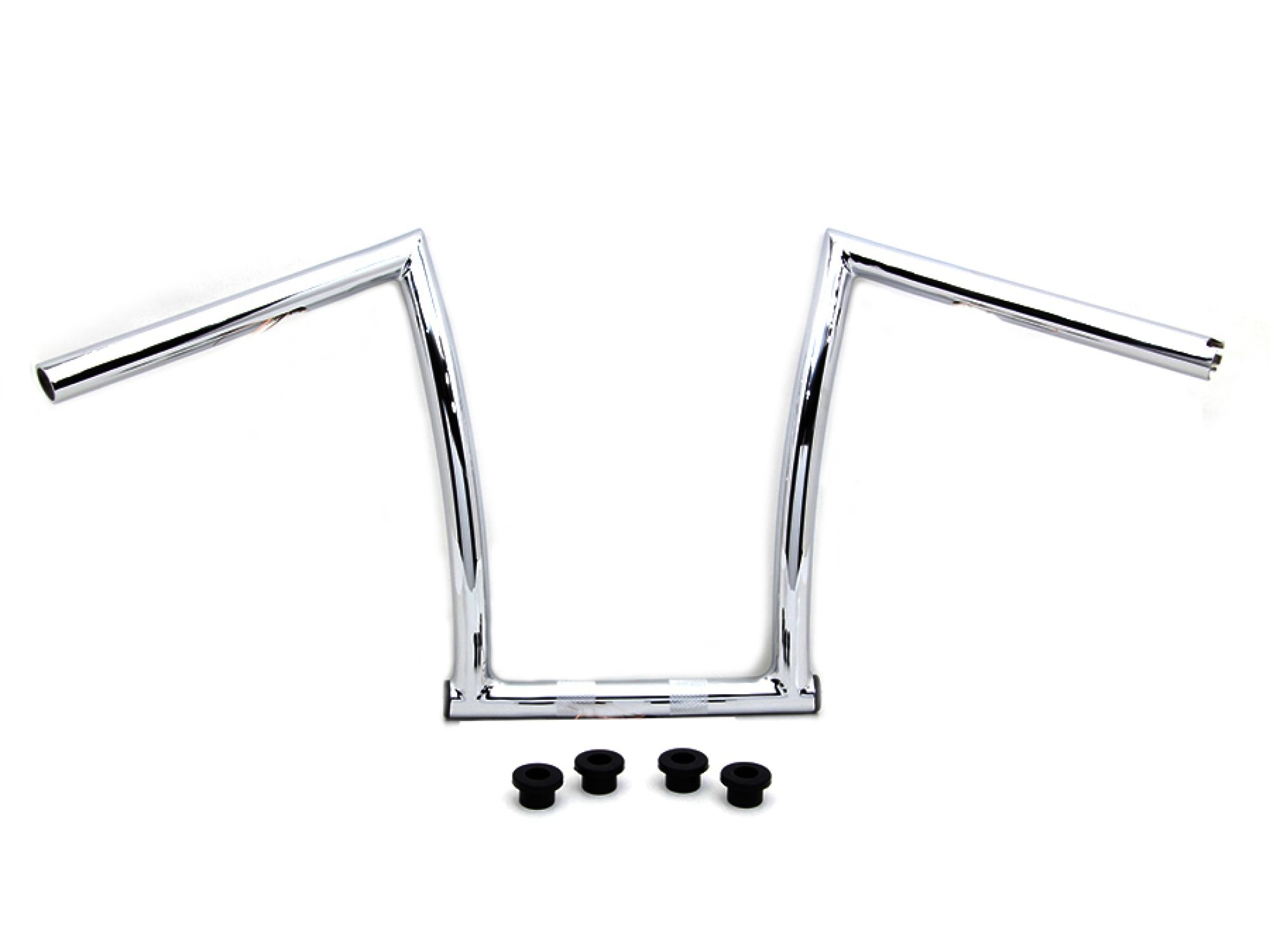 13" Chrome ChiZeled Z-Bar Handlebar with Indents