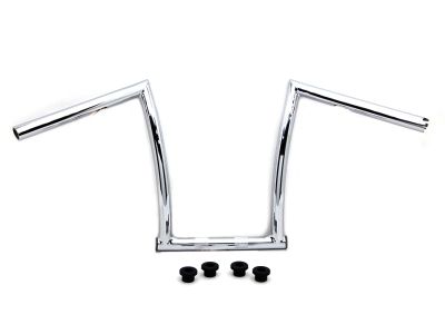 13" Chrome ChiZeled Z-Bar Handlebar with Indents