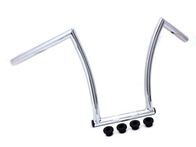 15" Chrome ChiZeled Z-Bar Handlebar with Indents