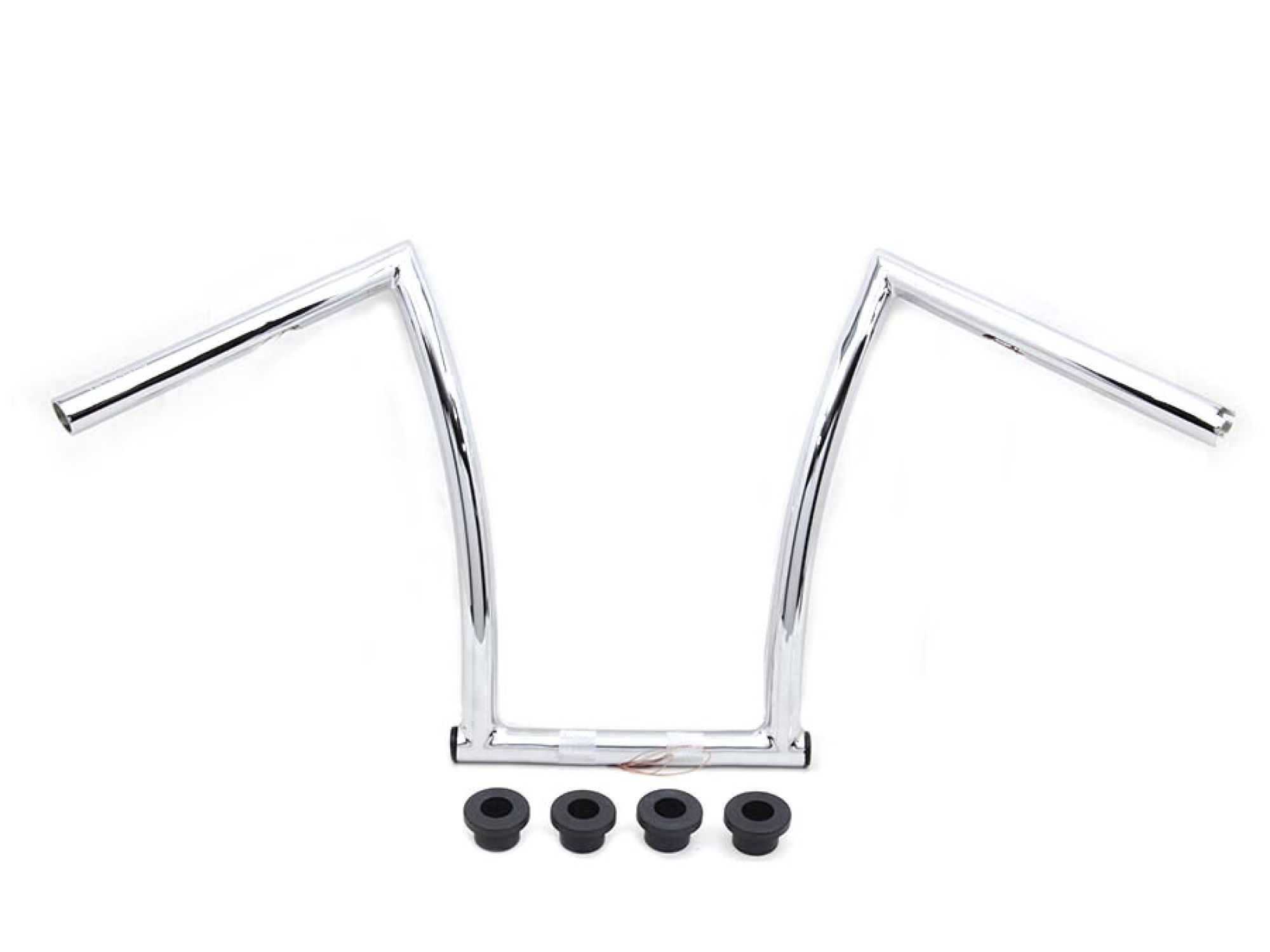 15" Chrome ChiZeled Z-Bar Handlebar with Indents