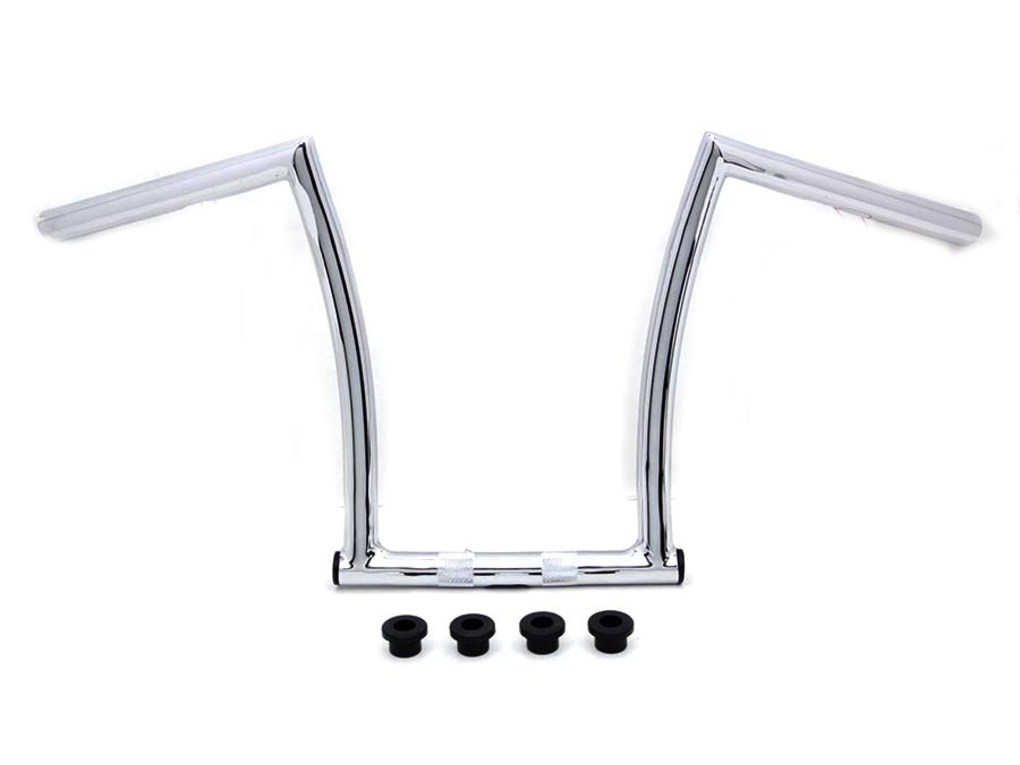 17" Chrome ChiZeled Z-Bar Handlebar with Indents