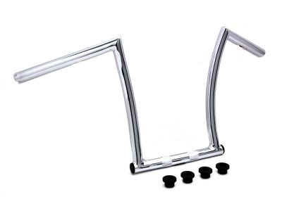 17" Chrome ChiZeled Z-Bar Handlebar with Indents