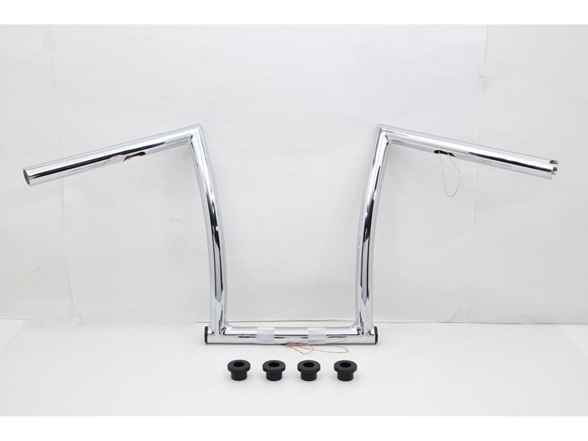 17" Chrome ChiZeled Z-Bar Handlebar with Indents