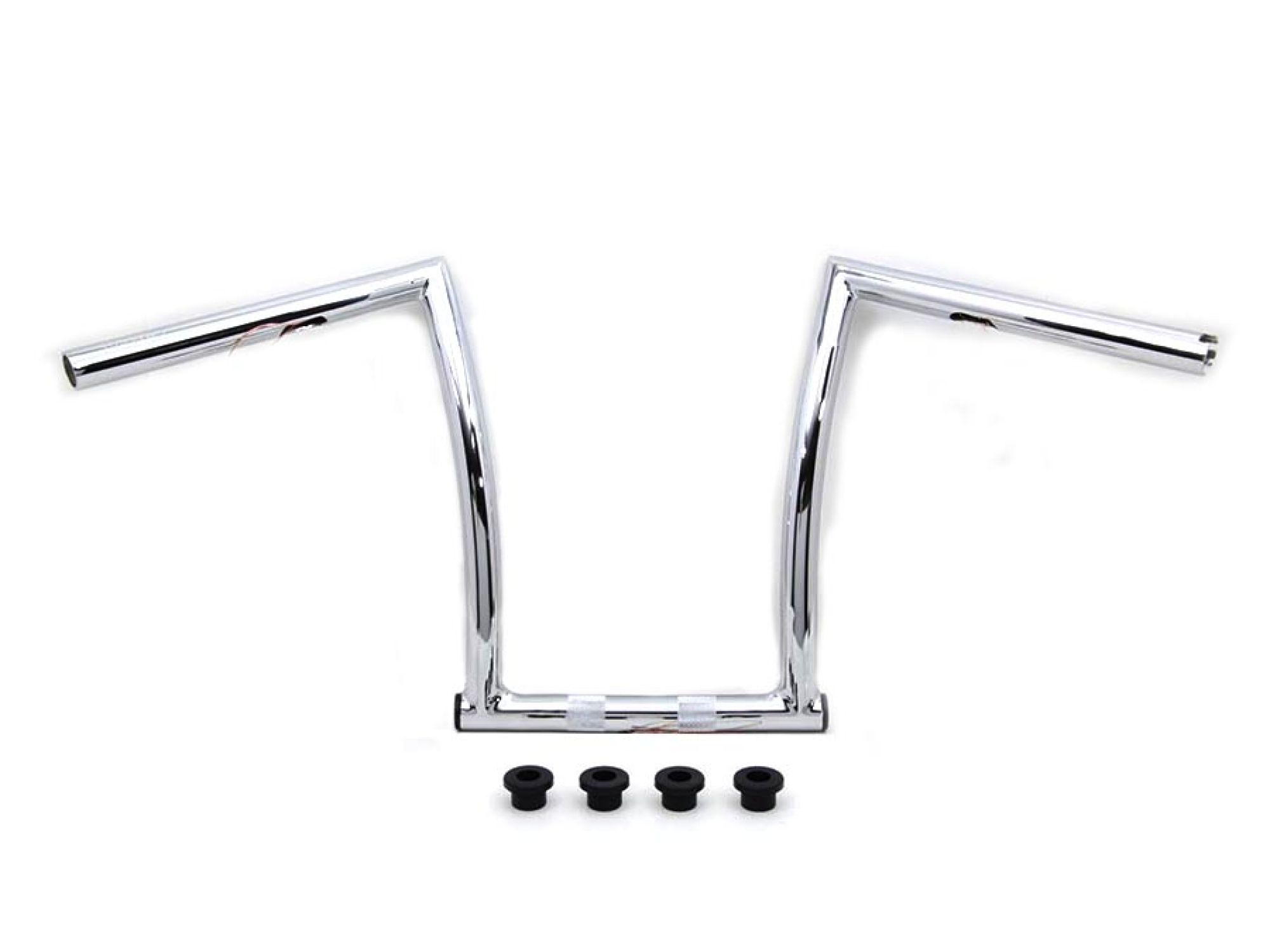 17" Chrome ChiZeled Z-Bar Handlebar with Indents
