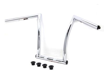 17" Chrome ChiZeled Z-Bar Handlebar with Indents