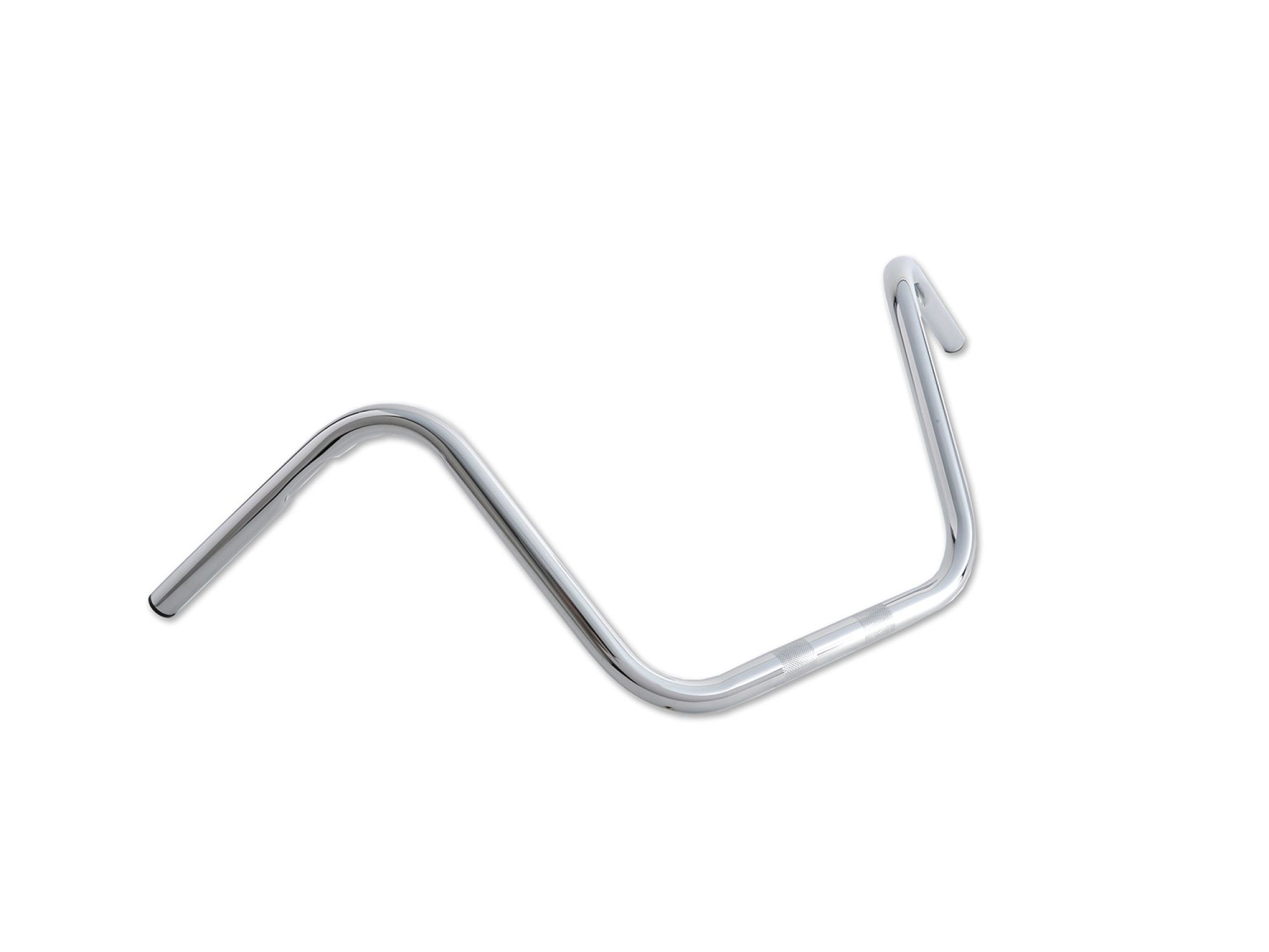 12" Ape Hanger Handlebars with Indents Chrome