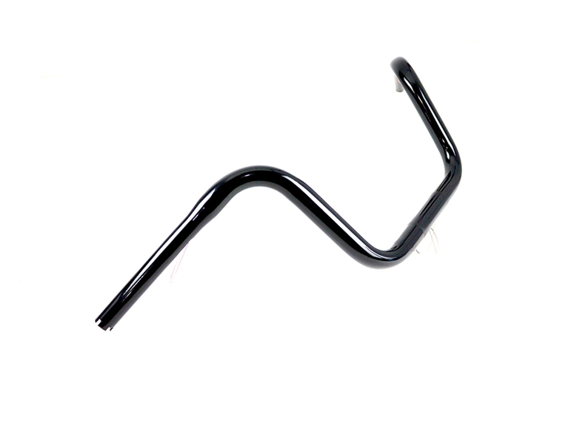 10" Mini Ape Hanger Handlebar with Indents Black