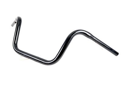 10" Mini Ape Hanger Handlebar with Indents Black