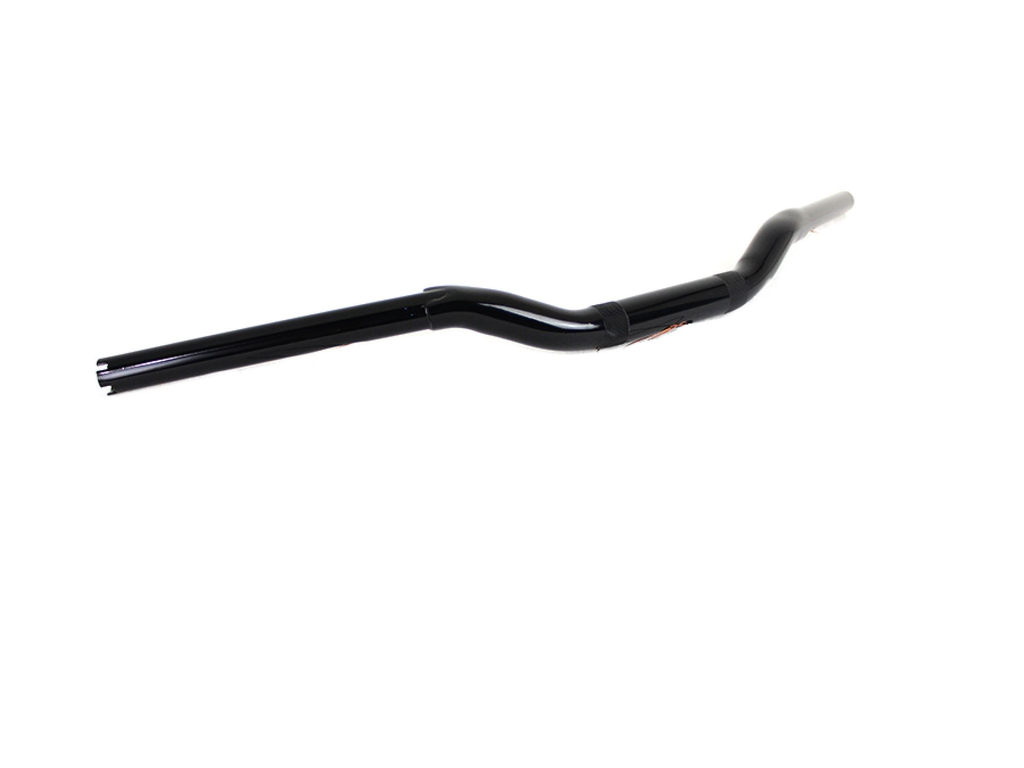 2" Drag Handlebar without Indents Black