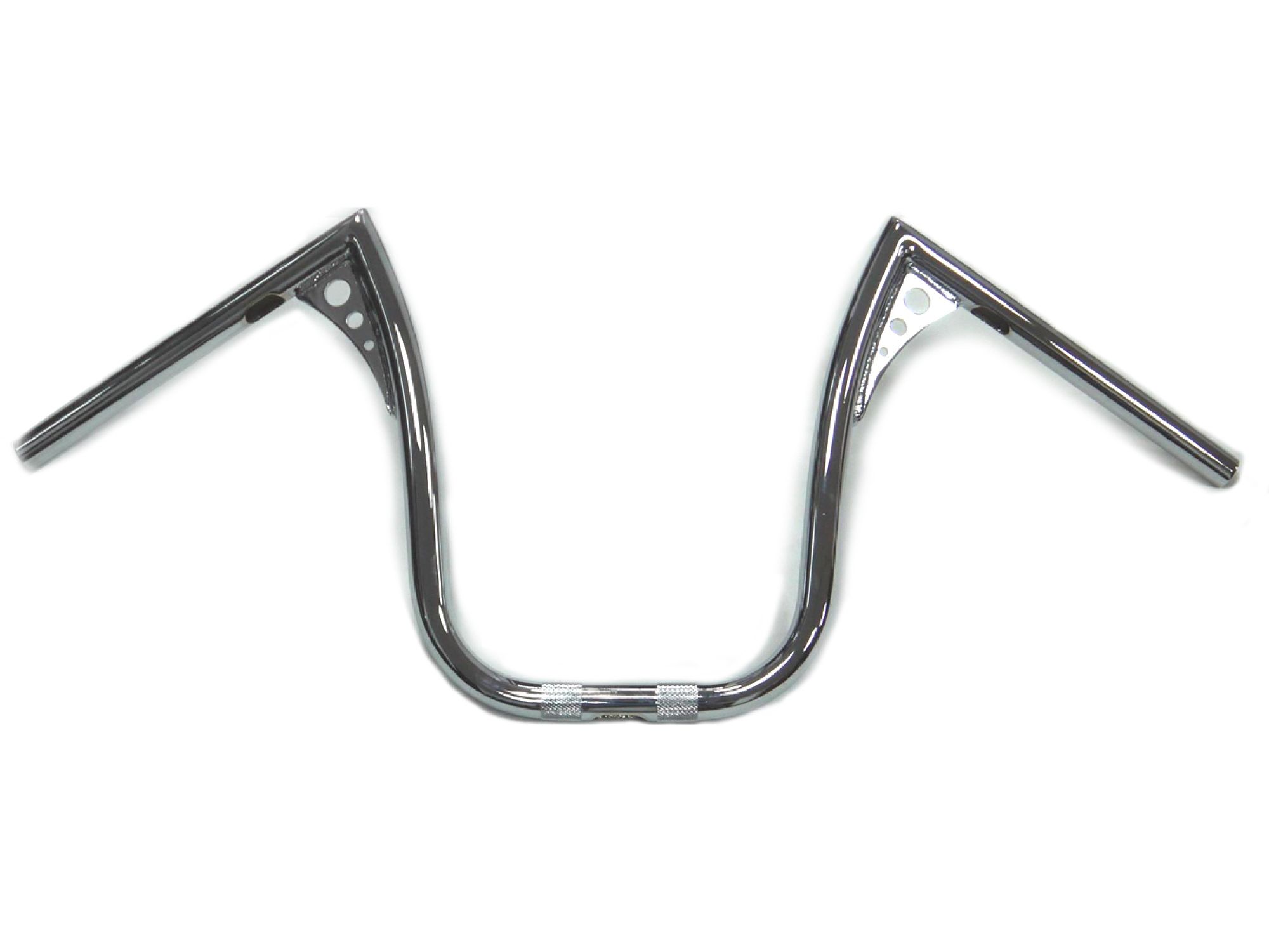 15" Chrome Z-Bar Handlebar with Wiring Slots