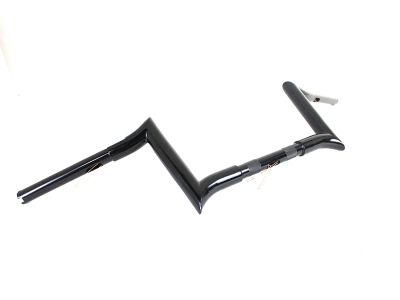 8" Black Z-Bar Handlebar with Indents