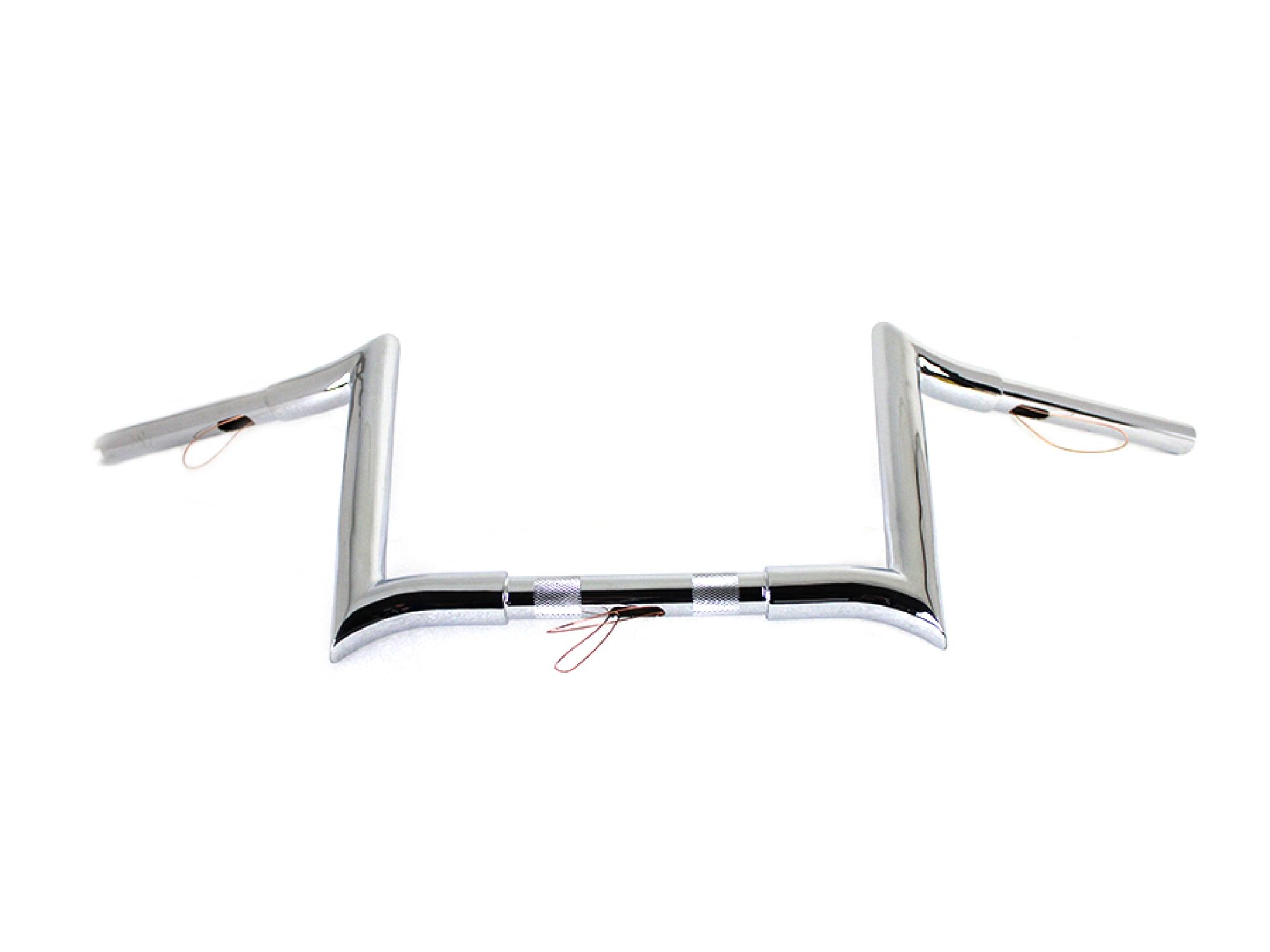 10" Chrome Z-Bar Handlebar with Indents