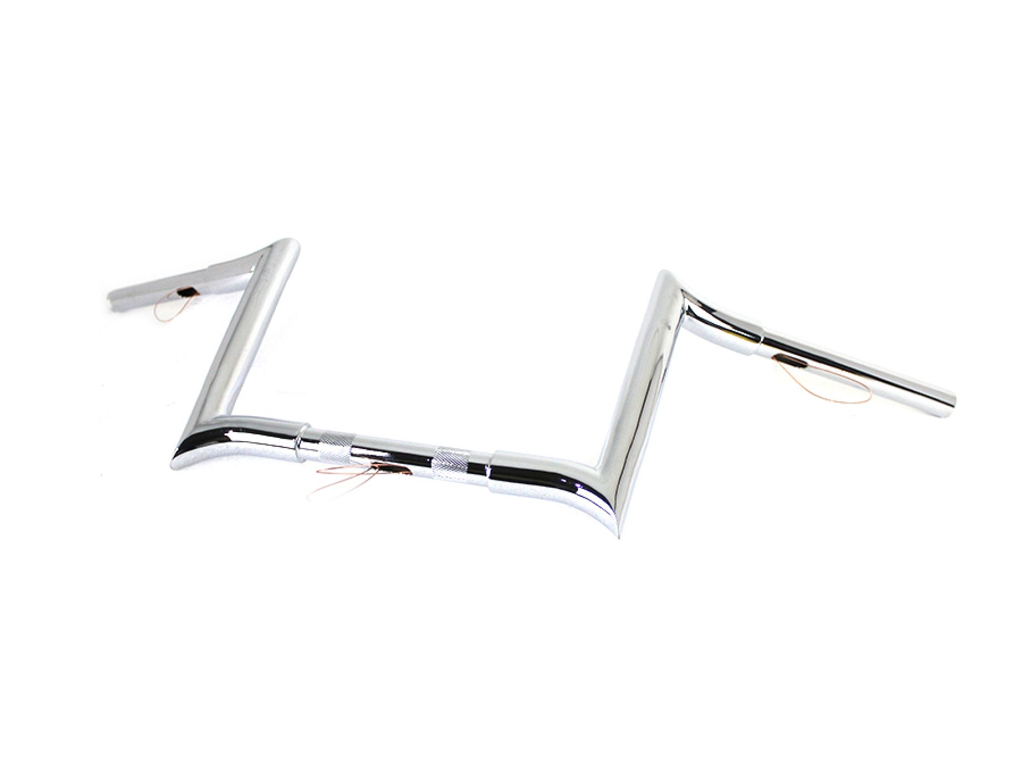 10" Chrome Z-Bar Handlebar with Indents