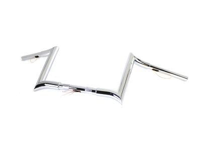 10" Chrome Z-Bar Handlebar with Indents