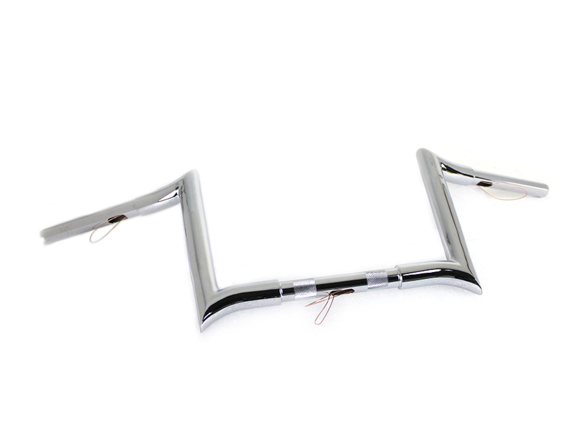 10" Chrome Z-Bar Handlebar with Indents