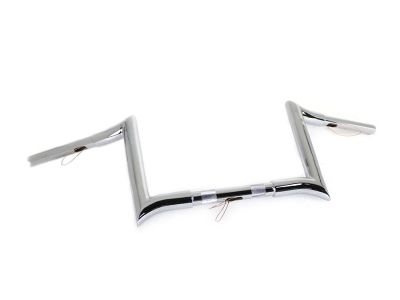10" Chrome Z-Bar Handlebar with Indents