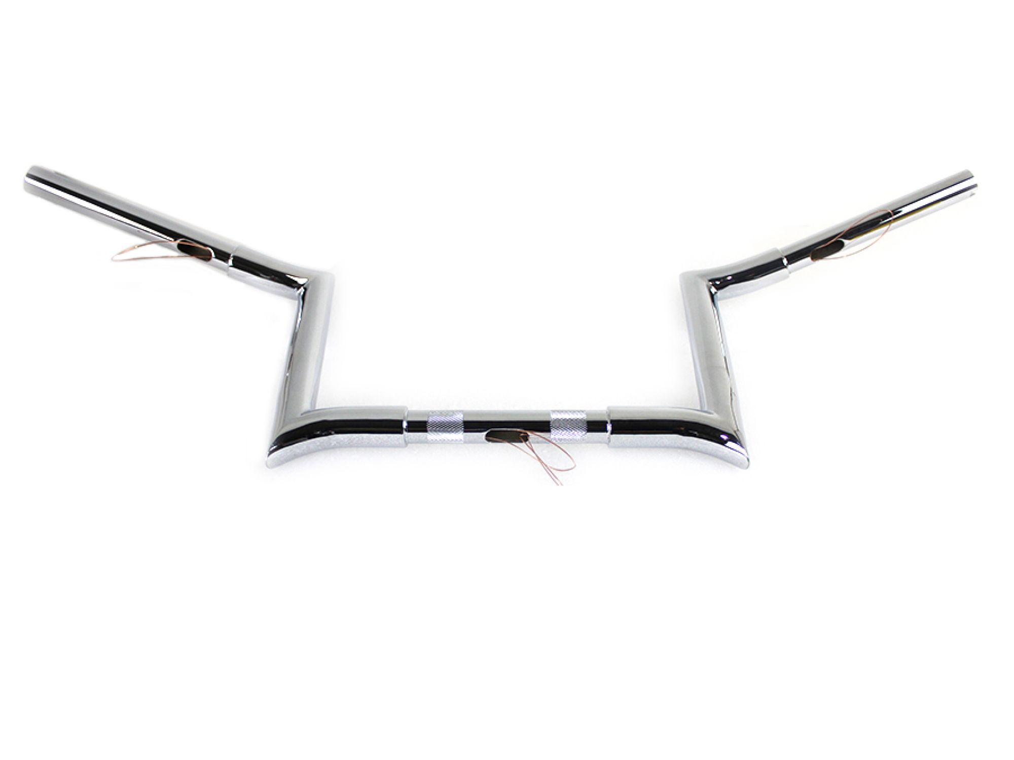 10" Chrome Z-Bar Handlebar with Indents