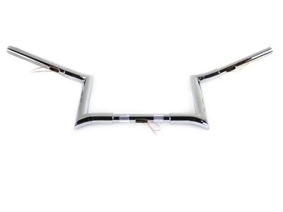 10" Chrome Z-Bar Handlebar with Indents