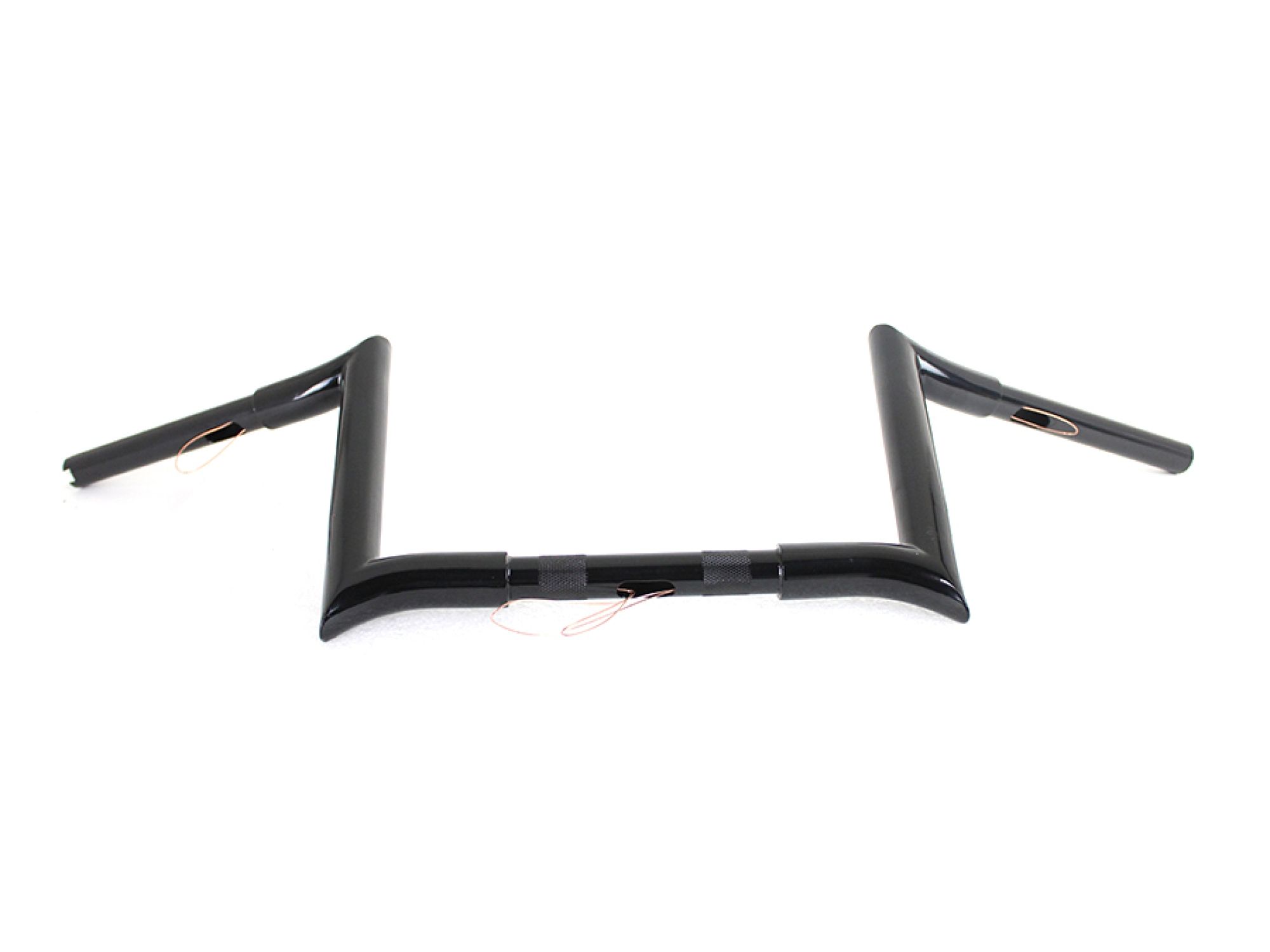 10" Black Z-Bar Handlebar with Indents