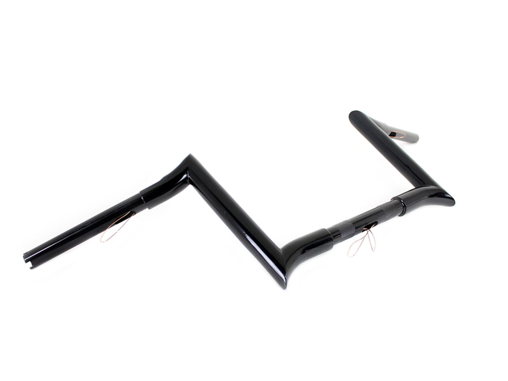 10" Black Z-Bar Handlebar with Indents