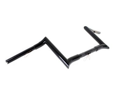 10" Black Z-Bar Handlebar with Indents