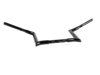 10" Black Z-Bar Handlebar with Indents