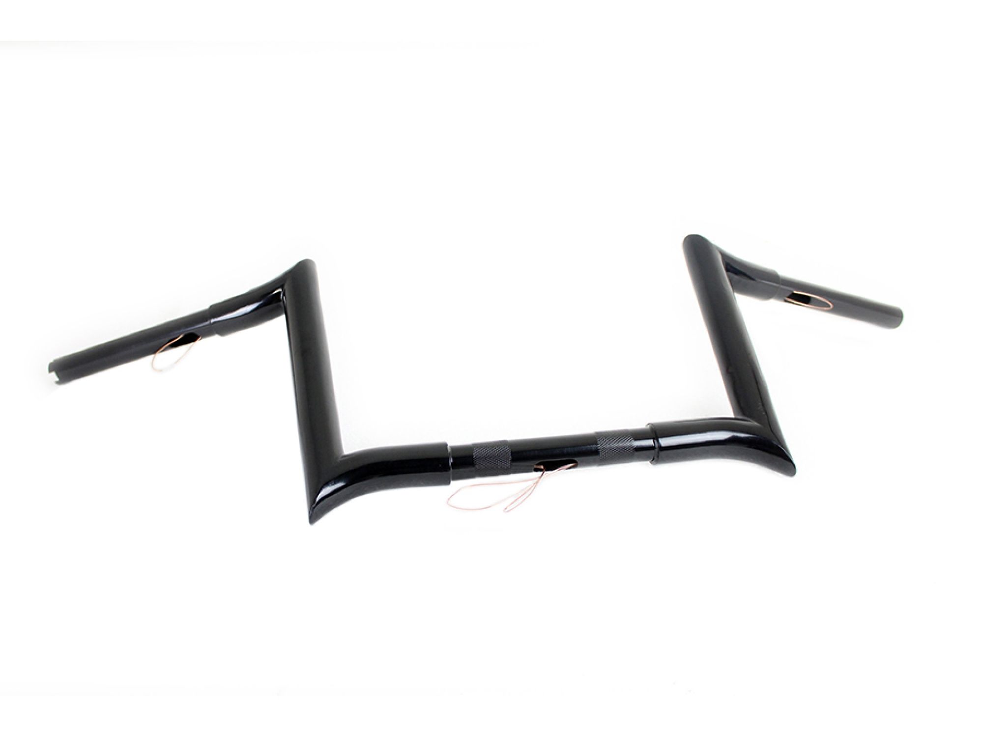 10" Black Z-Bar Handlebar with Indents
