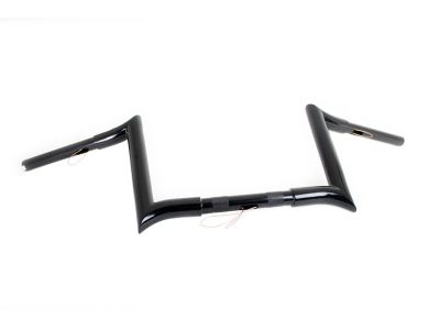 10" Black Z-Bar Handlebar with Indents