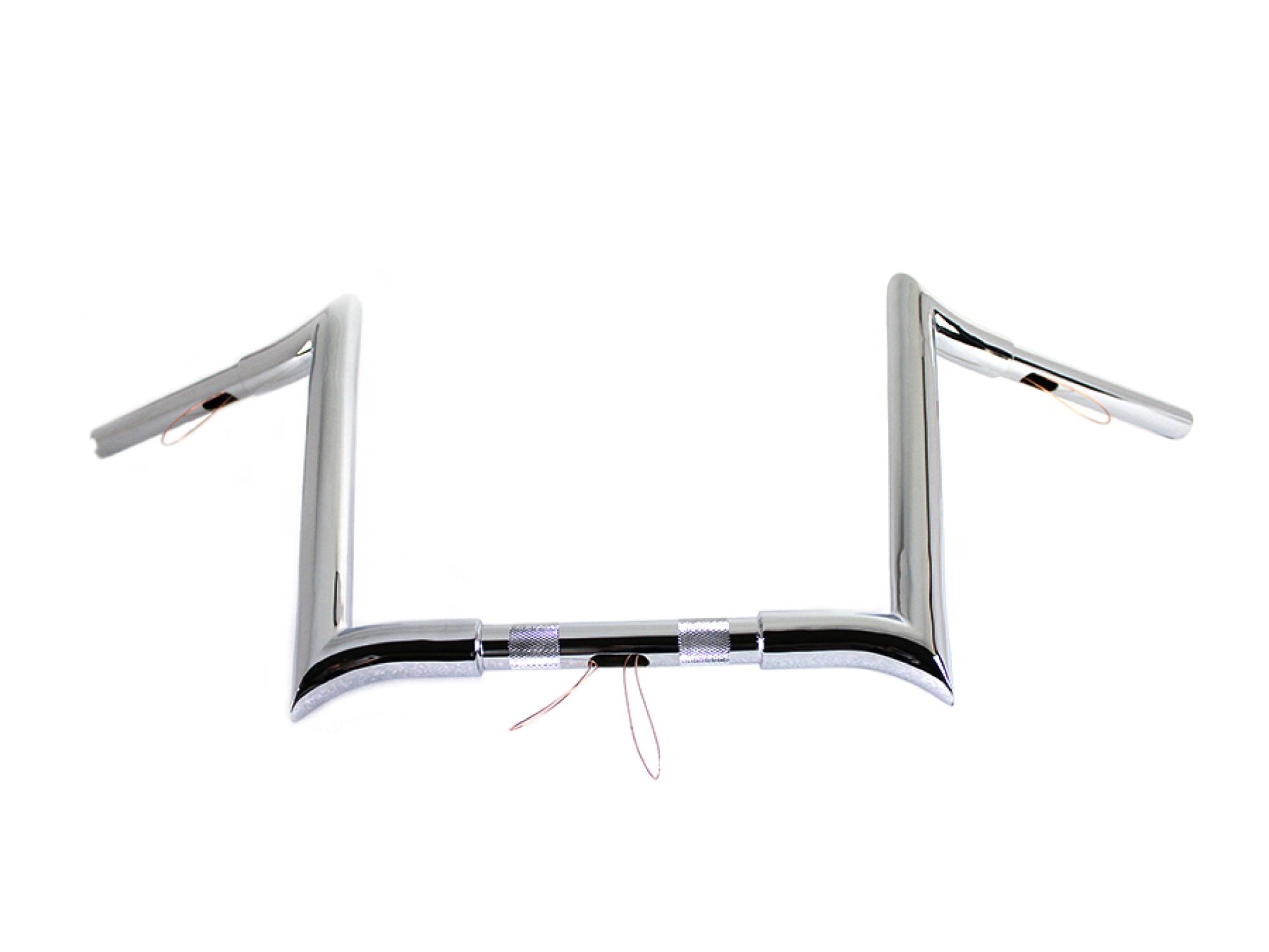 12" Chrome Z-Bar Handlebar with Indents