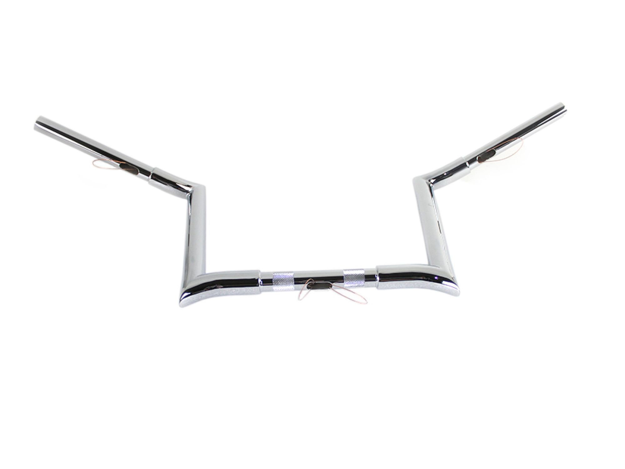 12" Chrome Z-Bar Handlebar with Indents