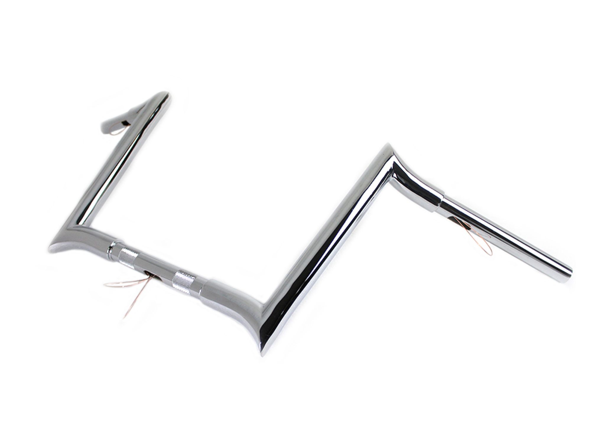 12" Chrome Z-Bar Handlebar with Indents