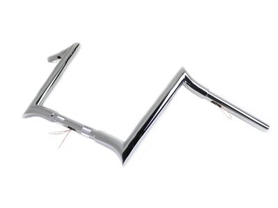 12" Chrome Z-Bar Handlebar with Indents