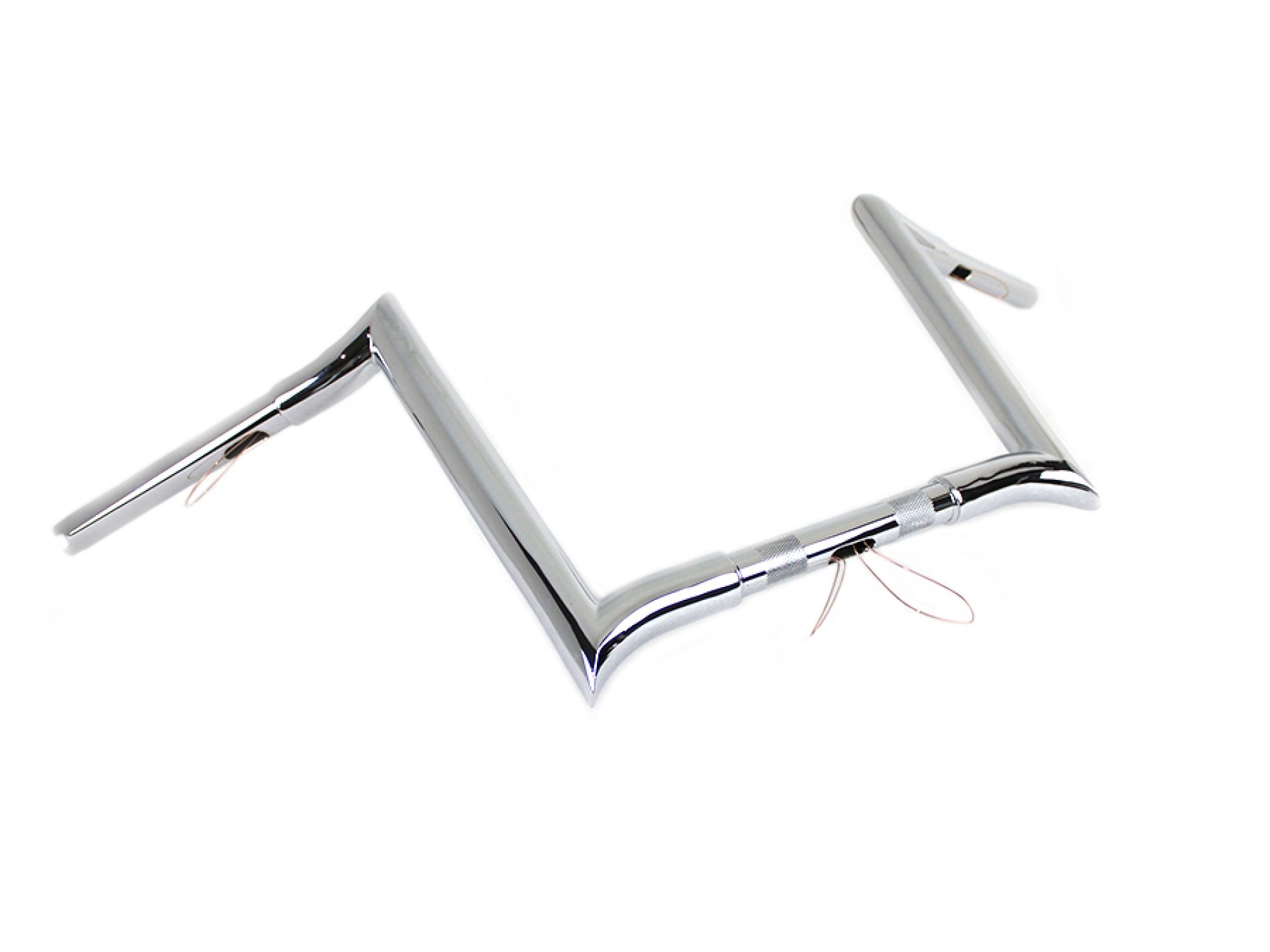 12" Chrome Z-Bar Handlebar with Indents