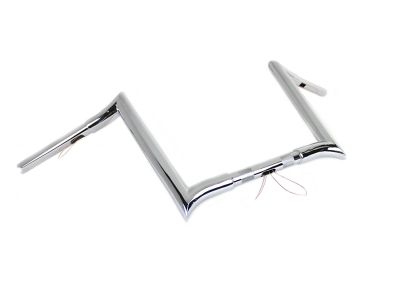 12" Chrome Z-Bar Handlebar with Indents